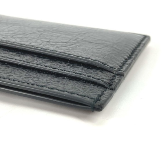 BALENCIAGA 766547 BB Business Card Holder Pass Case Holder/Card Leather Women...